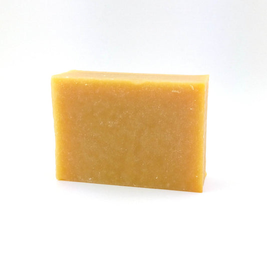 front view of Citrus Blooms goat's milk soap bar